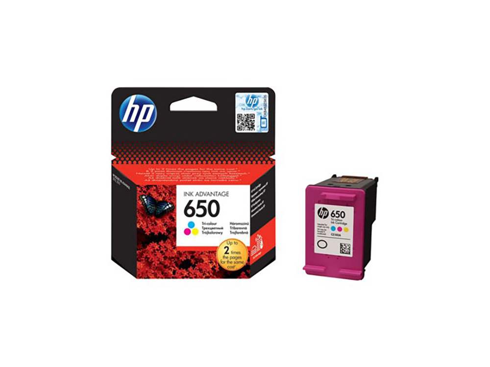 HP 650 RENKLİ KARTUŞ ORJİNAL