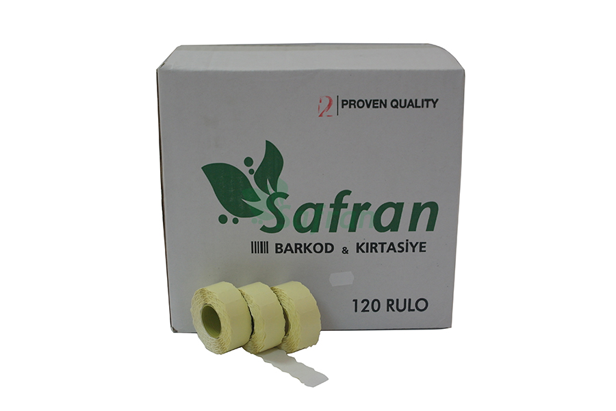 METO ETİKETİ 1000'Lİ BEYAZ NO 2  ( SAFRAN 120'Lİ )